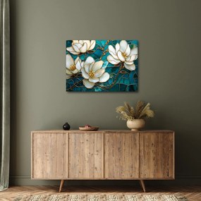Tablou - Vitraliu cu magnolie (70x50 cm)