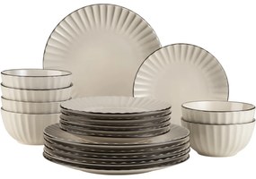 Serviciu de masă Mäser OSITA WHITE, 18 piese