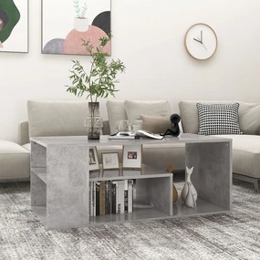 vidaXL Măsuță de cafea, gri beton, 100x50x40 cm, lemn prelucrat
