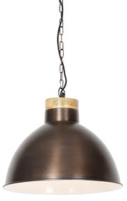 Lampa suspendata vintage cupru cu lemn - Pointer