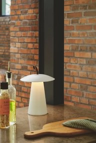 Veioza LED portabila de exterior design nordic IP54 Ara To-Go alba