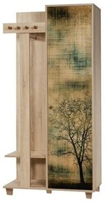 Cuier cu dulap Garmanto Tree Sonoma Oak
