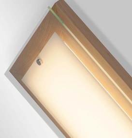 Plafoniera din lemn si sticla, LED Hardwood 29x29cm G94477/35 BL