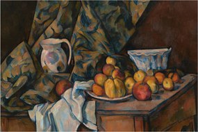 Tablou - Paul Cézanne, Still Life with Apples and Peaches, reproducere (90x60 cm)