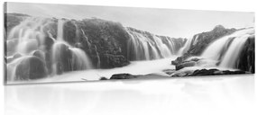 Tablou cascade nobile în design alb-negru