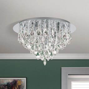 Plafoniera cristal K9 design elegant CELESTE D-45 crom