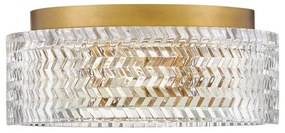 Plafonieră Hinkley HK-ELLE-F-S-HB 2xE27/60W/230V d. 30,5 cm auriu