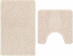 vidaXL Set de mochete anti-derapante pentru baie 2 pcs Crem PP