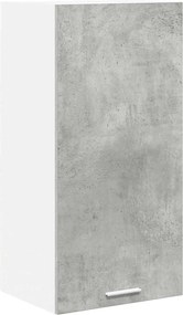 vidaXL Dulap suspendat Gri beton și Alb 40 x 31 x 80 cm Lemn compozit