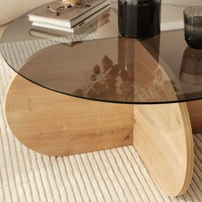 Masă de cafea Bubble Sapphire Oak Fume
