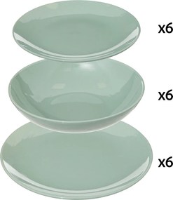 Colorama set de veselă 18 piese mentă