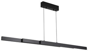 Lustra LED suspendata extensibila Linear negru