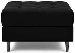 Taburet din catifea Milo Casa Santo, negru