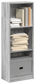 857779 vidaXL Bibliotecă, gri sonoma, 40x24x109 cm, lemn prelucrat