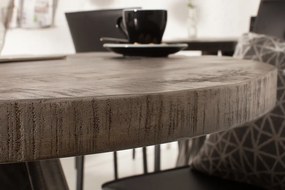 Masa rotunda, Masa bistro Iron Craft mango gri, 80cm