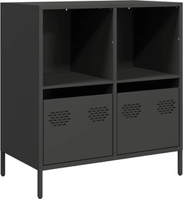vidaXL Dulap, negru, 68x39x73,5 cm, oțel laminat la rece