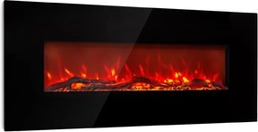 Klarstein Lausanne Long, Șemineu electric, 1600W, 2 setări de temperatură, 128 cm