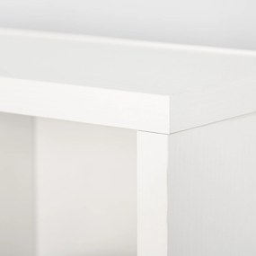 HOMCOM Bibliotecă Spațioasă, Dulap cu 24 Compartimente Reglabile, Design Modern, 130.5x89x20 cm, Alb, pentru Living sau Birou | Aosom Romania