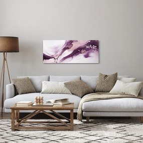 Tablou - Artă fluidă violet (120x50 cm)