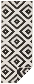 Covor adecvat pentru exterior NORTHRUGS Malta, 80 x 250 cm, negru - crem