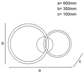 Plafonieră LED dimabilă LED/48W/230V 3000-6500K + telecomandă