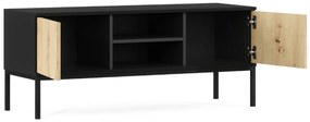 Suport TV LANZZI 120x40 cm, negru/stejar artisan