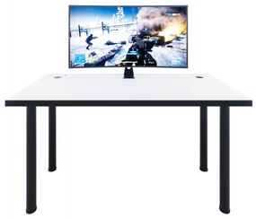 Masă PC gaming Gamer X (Alb + Negru) (cu iluminat LED RGB). 1054983