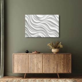 Tablou - Valuri Albe 3D (90x60 cm)