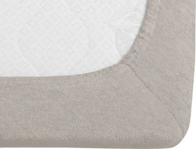 Cearsaf frote MOLTON gri deschis 180 x 200 cm