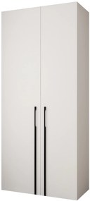 Dulap de haine 110 cm Carmela 40-3 (alb + Negru). 1126593