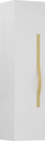 Dulap tip coloana suspendat alb Krofam e-VOG 130 cm maner auriu