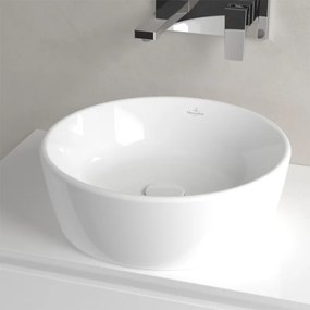 Lavoar pe blat, Villeroy &amp; Boch, Architectura, rotund, 45 cm, cu preaplin, alb