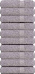 vidaXL Prosoape de baie, FROGN, 10 buc., gri, 100x150 cm, 360 g/m²