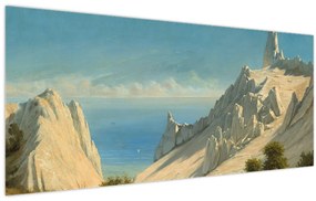 Tablou - Georg Emil Libert, View of Sommerspiret, the Cliffs of Møn, reproducere (120x50 cm)