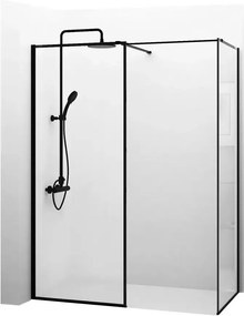 Cabina de dus tip Walk-in Rea Bler cu 2 pereti 80x80 negru