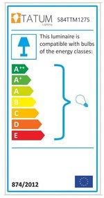 Lustră neagră/în culoarea bronz cu abajur din metal ø 30 cm Pacman – Opviq lights