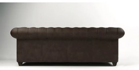 Canapea maro închis cu tapițerie din catifea 230 cm Cambridge – Ropez