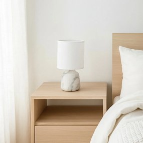 Lampă de masă Rabalux 74067 Nalisa, cilindrică, alb