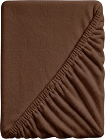 Cearsaf Cocolino microplus cu elastic SOFT BRONE 90x200 cm maro