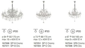 Candelabru design elegant NAPOLEON SP18 auriu 167411
