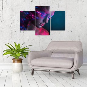 Tablou strălucitor a femeii (90x60 cm)