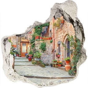 Fototapet 3D gaură în perete Străzile italiene