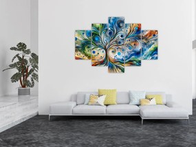 Tablou – Arbore energetic colorat (150x105 cm)