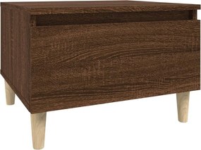 vidaXL Masă laterală, stejar maro, 50x46x35 cm, lemn compozit