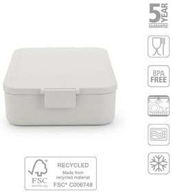 Cutie pentru alimente Brabantia Make&Take 1006289, 2 L, Inchidere etansa, Fara BPA, Gri deschis