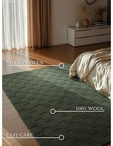 Covor verde închis țesut manual din lână 160x230 cm Scala – Villeroy&amp;Boch