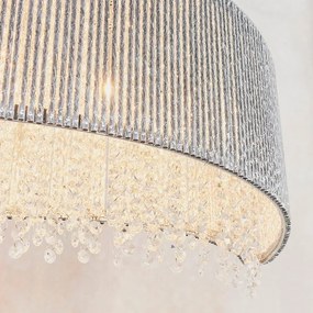 Endon 81979 - Lustră cu cristale GALINA 8xG9/25W/230V, crom lucios, suspendată pe cablu