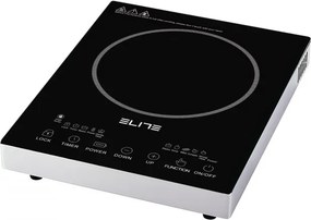 Plită cu infraroșu cu un singur ochi Elite EFP-1294BU, 2200 W, 20 cm, afișaj LED, comandă tactilă, cronometru, sticlă ceramică, oțel inoxidabil