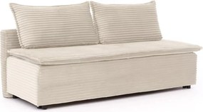 Canapea rozkladana Firioza cu spațiu de depozitare - bej plusz Tilia 03