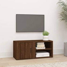 819450 vidaXL Comodă TV, stejar maro, 80x31,5x36 cm, lemn prelucrat